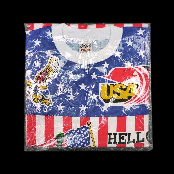 80s 90s Hello America スーベニア Tシャツ デッドストック - Crank