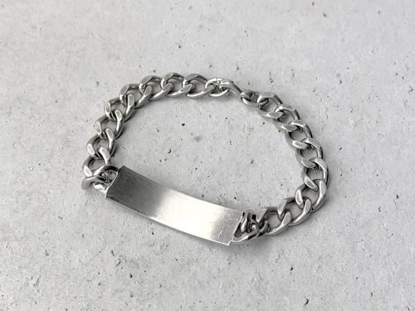 40s 50s ELCO スターリングシルバー ID ブレスレット - Crank