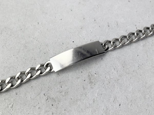 40's Elco Vintage Silver ID Bracelet 925 IDチェーン ブレスレット