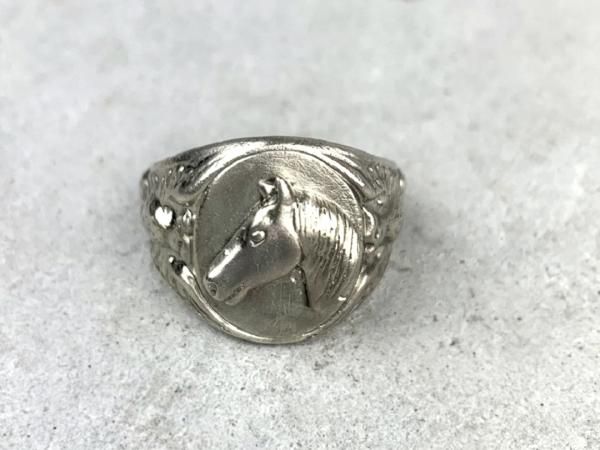 40s 50sビンテージ米軍ミリタリー シルバー リング指輪US ARMY軍物