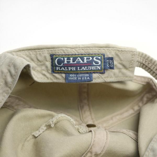 80s RALPH LAUREN CHAPS ベースボールキャップ アメリカ製