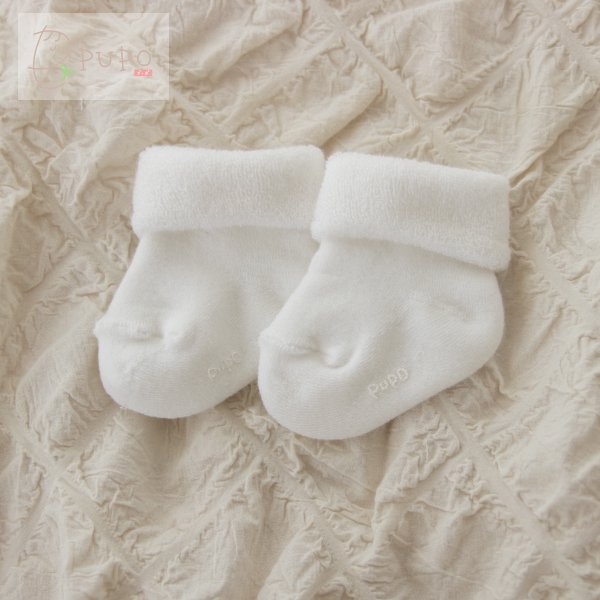 パイル素材の赤ちゃんの靴下-日本製の新生児肌着・ベビー服・ベビーアイテム　PUPO