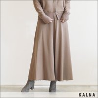 KALNA(カルナ)裏毛ロングスカート 5A10101 BEIGE