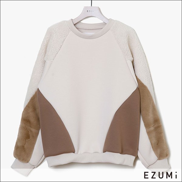 EZUMi(エズミ) ボアプルオーバー YEAW22CS03 IVORY - ARISS online