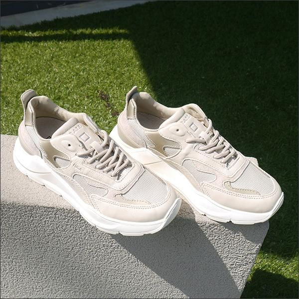 【D.A.T.E.】FUGA MONO IVORY レザー スニーカー D.A.T.E.(デイト) FUGA レザーニーカー FUGA MONO IVORY - ARISS