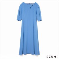EZUMi(エズミ) デザインネックカットソーワンピース YEAW23CS05 SAXE