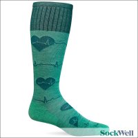 SockWell (å) 尵å Heartbeat Spearmint å