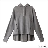 KALNA (カルナ) シャツコンビパーカー 1A10119 Grey - ARISS online shop / アリス公式オンラインショップ