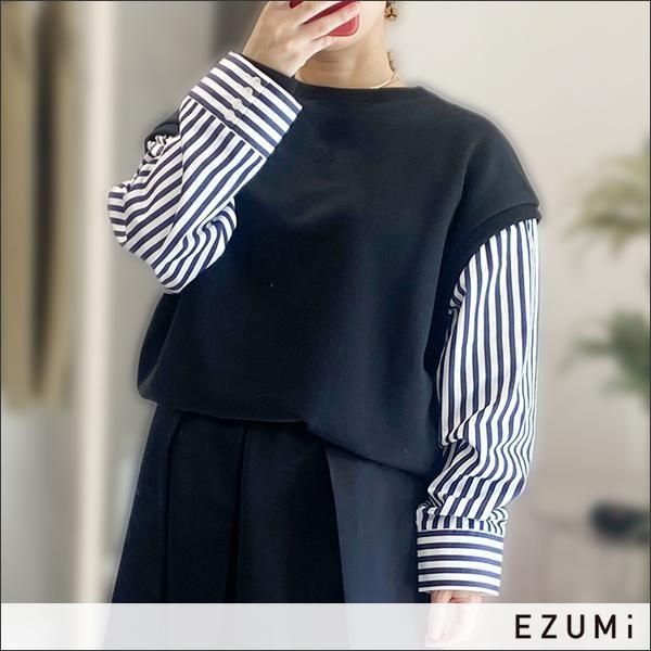 <img class='new_mark_img1' src='https://img.shop-pro.jp/img/new/icons15.gif' style='border:none;display:inline;margin:0px;padding:0px;width:auto;' />EZUMi() ĥ꡼֥å YEAW25CS03 Black Stripe