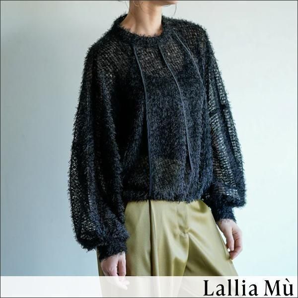 【未使用】Lallia MU ジャカードチュール プルオーバー トップス Lallia Mu | ジャガードチュールプルオーバー - ARISS online