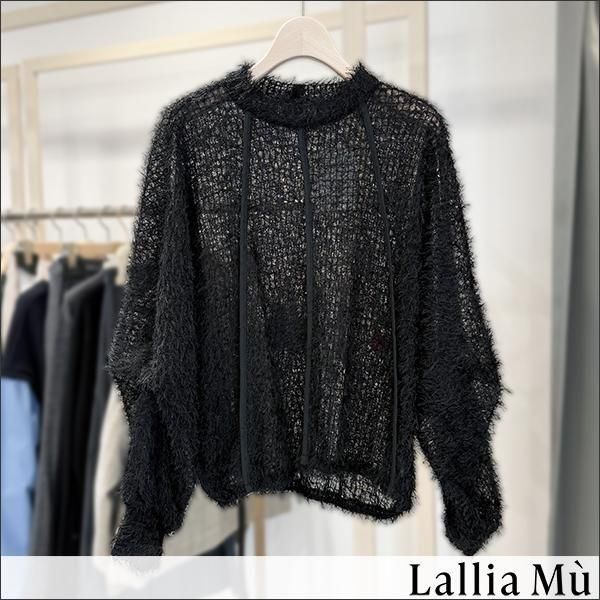 【未使用】Lallia MU ジャカードチュール プルオーバー トップス Lallia Mu | ジャガードチュールプルオーバー - ARISS online