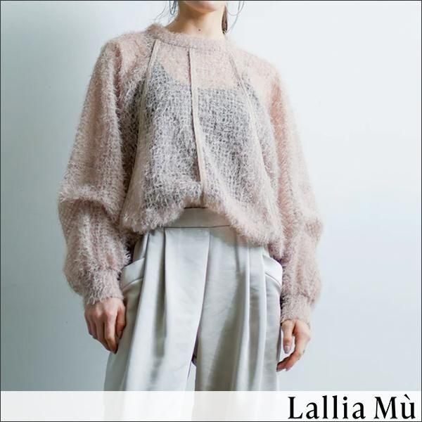 【未使用】Lallia MU ジャカードチュール プルオーバー トップス Lallia Mu | ジャガードチュールプルオーバー - ARISS online