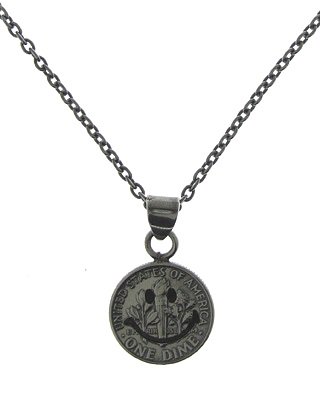 PEACE MARK PENDANT 10c SMALL FACE(build to order/受注生産） - pbd