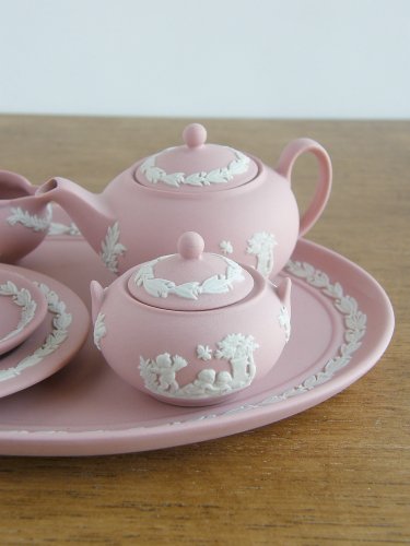 Wedgwood /ウェッジウッドジャスパー/ピンクミニチュアセット - シャーリーズコレクション