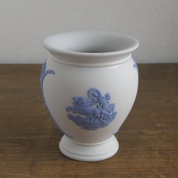 輝く高品質な ウェッジウッド ジャスパー フラワーベース 花瓶 