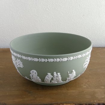 Wedgwood /ウェッジウッドジャスパー/セージグリーンフルーツボウル 