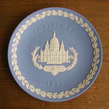 Wedgwood ウェッジウッドジャスパー クリスマスイヤープレート 1972年 シャーリーズコレクション