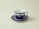Finland ARABIA Ulla Procope PAJU blue Tea cup & saucer