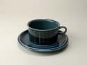 Finland ARABIA Ulla Procope Kosmos blue Tea cup & saucer
