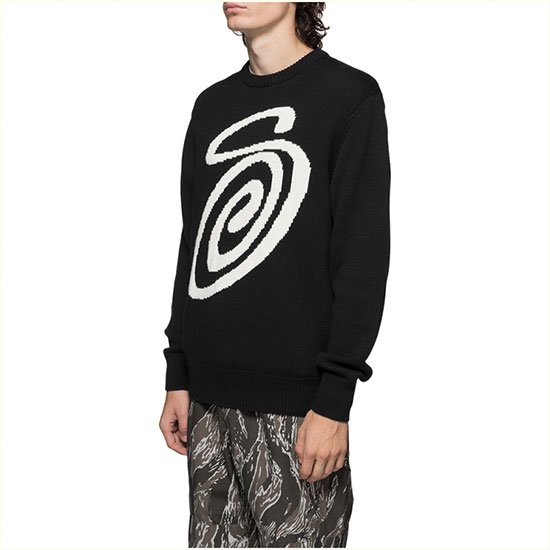 stussy curly s sweater-