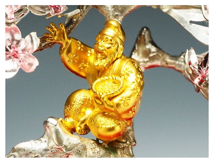 純金製置物 花さかじいさん - HIKARI GALLERY オーダーメイド・高級縁起物オンラインショップ
