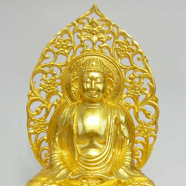 純金製仏像 釈迦如来 H22cm 舟谷喜雲：原型制作 - HIKARI GALLERY 高級縁起物・オーダーメイド