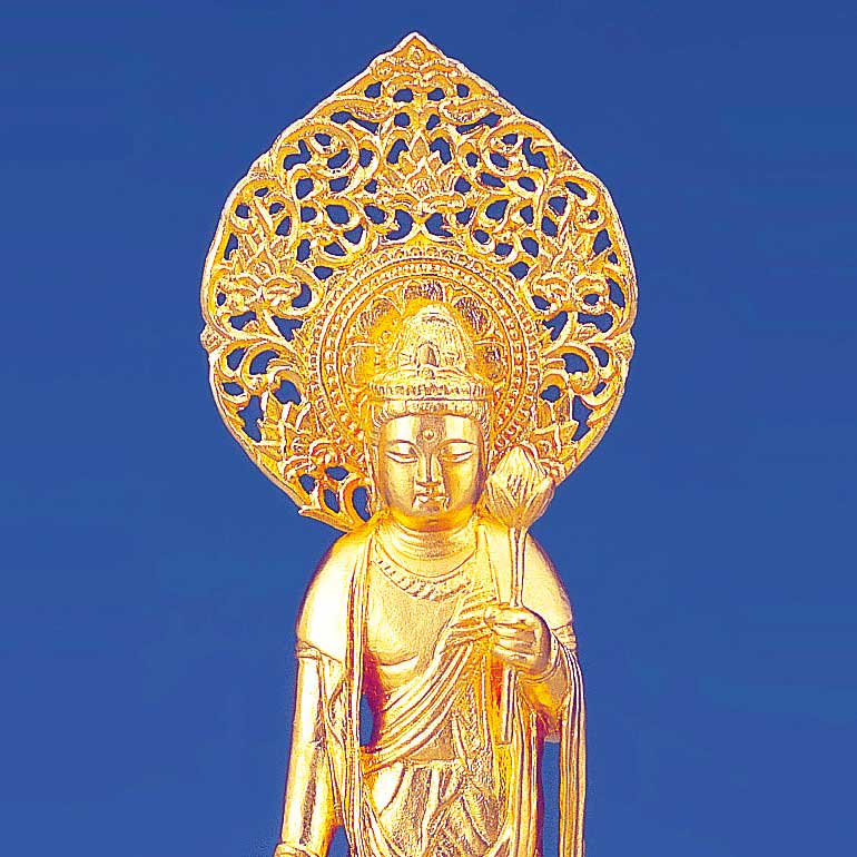 純金製仏像 聖観世音菩薩 H17cm 松久宗琳 - HIKARI GALLERY オーダー