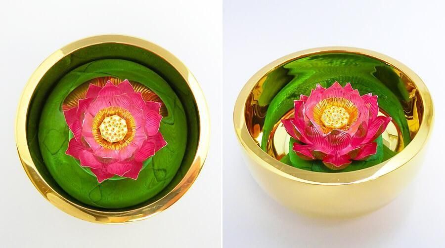 蓮飾り 1.7~3号|純銀製仏花 - HIKARI GALLERY|高級縁起物 蓮飾り 1.7~3号|純銀製仏花 - HIKARI GALLERY|高級縁起物