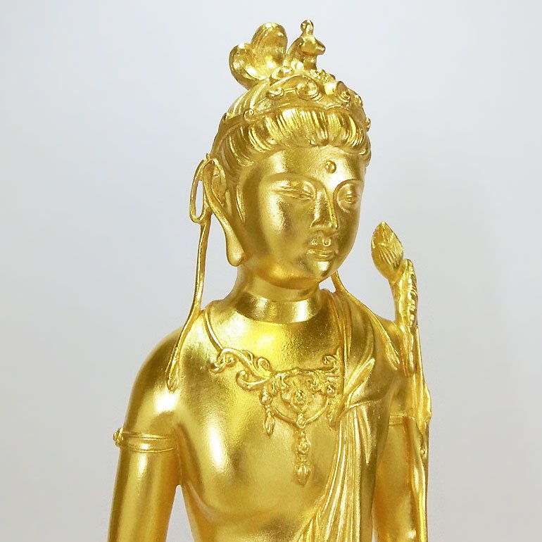 純金製仏像 聖観音菩薩 H41cm 高村光雲 - HIKARI GALLERY 高級縁起物