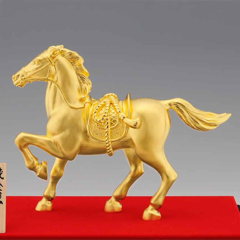 純金製置物 神馬 2サイズ H8.5～11.5cm - HIKARI GALLERY オーダーメイド・高級縁起物オンラインショップ