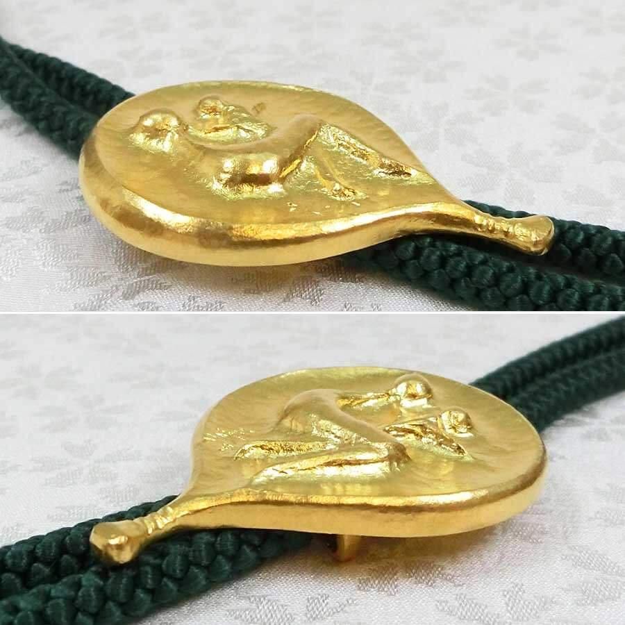 聖母｜純金製ループタイ｜帖佐美行：原型制作 - HIKARI GALLERY｜高級