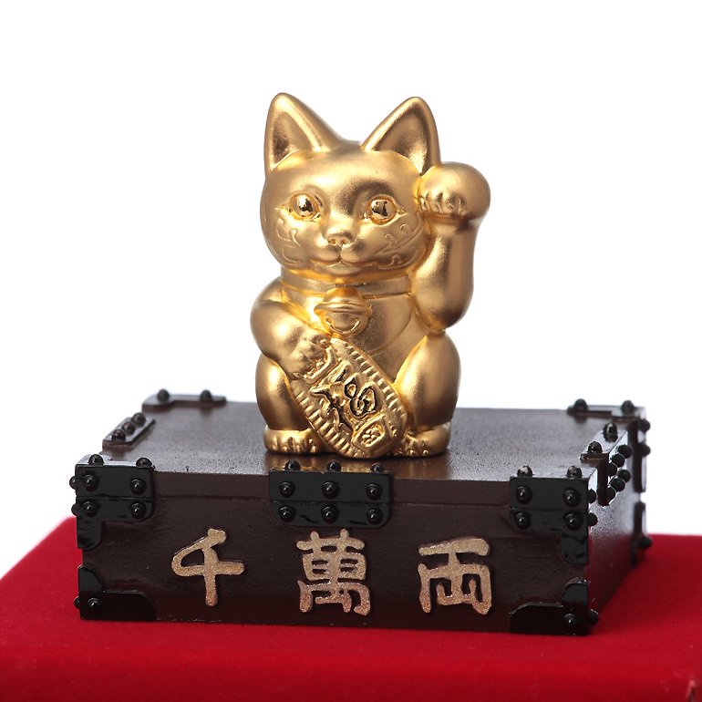 純金製置物 招き猫 Sサイズ - HIKARI GALLERY 高級縁起物・純金製仏像・オーダーメイド