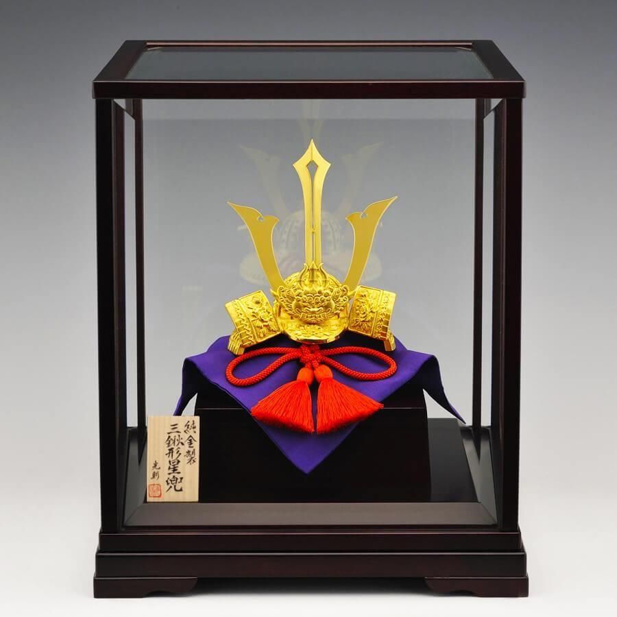 星兜 三鍬形｜純金製ガラスケース3タイプ - HIKARI GALLERY｜高級