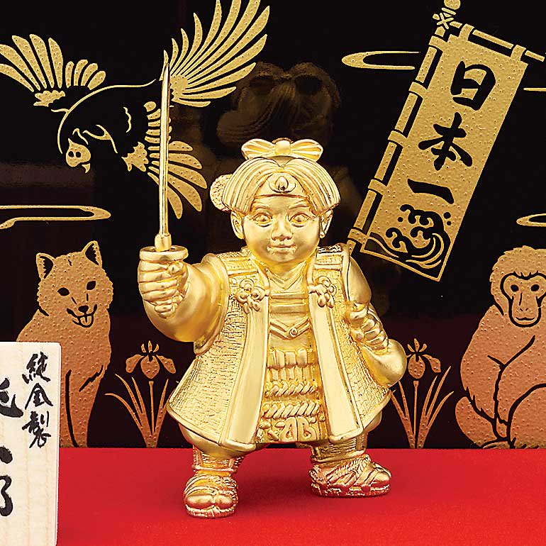 純金製置物 桃太郎 Sサイズ - HIKARI GALLERY 高級縁起物・純金製仏像・オーダーメイド