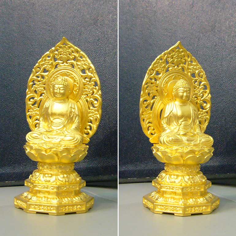純金製仏像 釈迦如来座像 H9.8cm 2タイプ 舟谷喜雲 - HIKARI GALLERY オーダーメイド・高級縁起物オンラインショップ