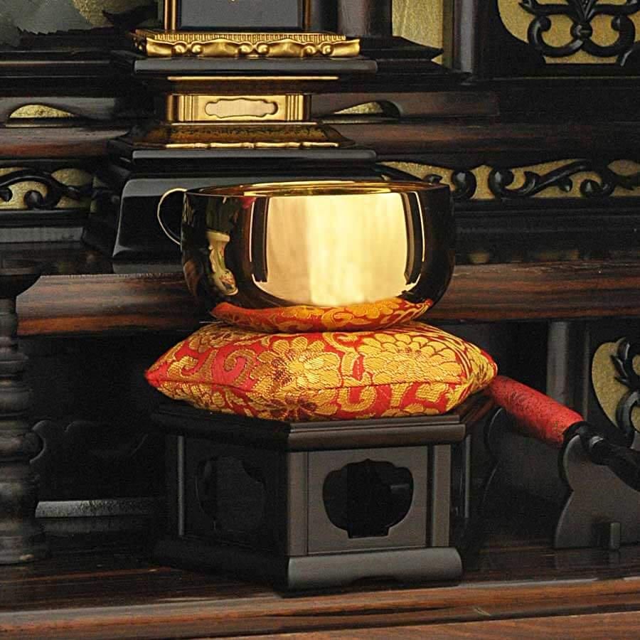 おりん4寸｜18金製仏具｜上川宗光作 - HIKARI GALLERY｜高級縁起物