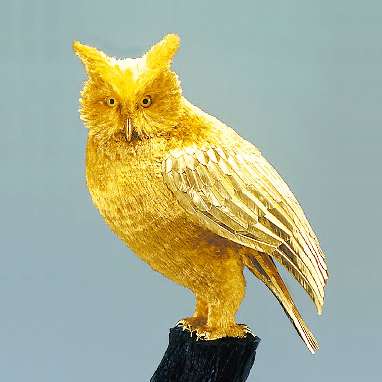 金の鷹、純金塗装の鷹、24KGP鷹の額、金属工芸、風水額、縁起額、昭和レトロ額鷹の額