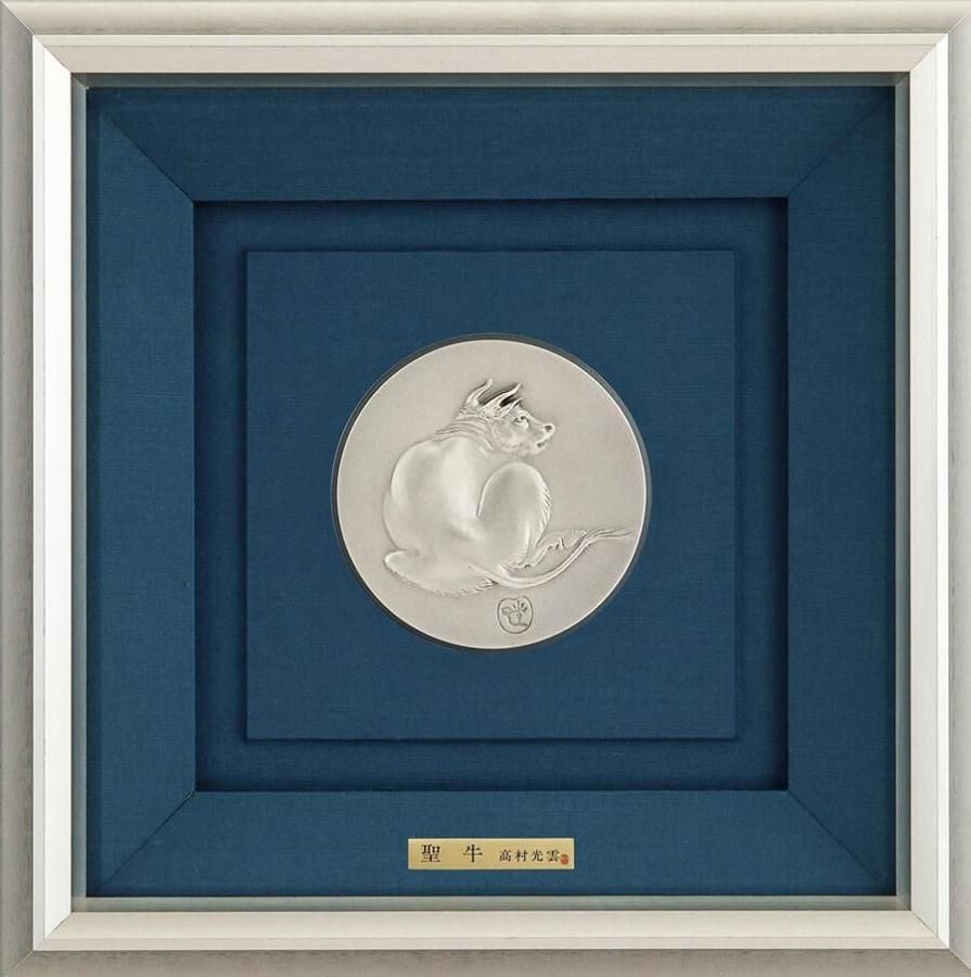 高村光雲  座牛  洋銀   置物 アンティーク antique 高村光雲 座牛 洋銀 置物 アンティーク antique 高村光雲 座牛 洋銀