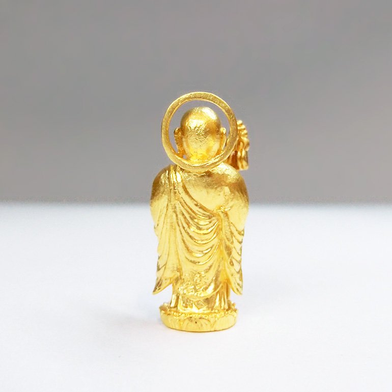 純金製仏像 地蔵菩薩 H2.6cm 舟谷喜雲 - HIKARI GALLERY 高級縁起物