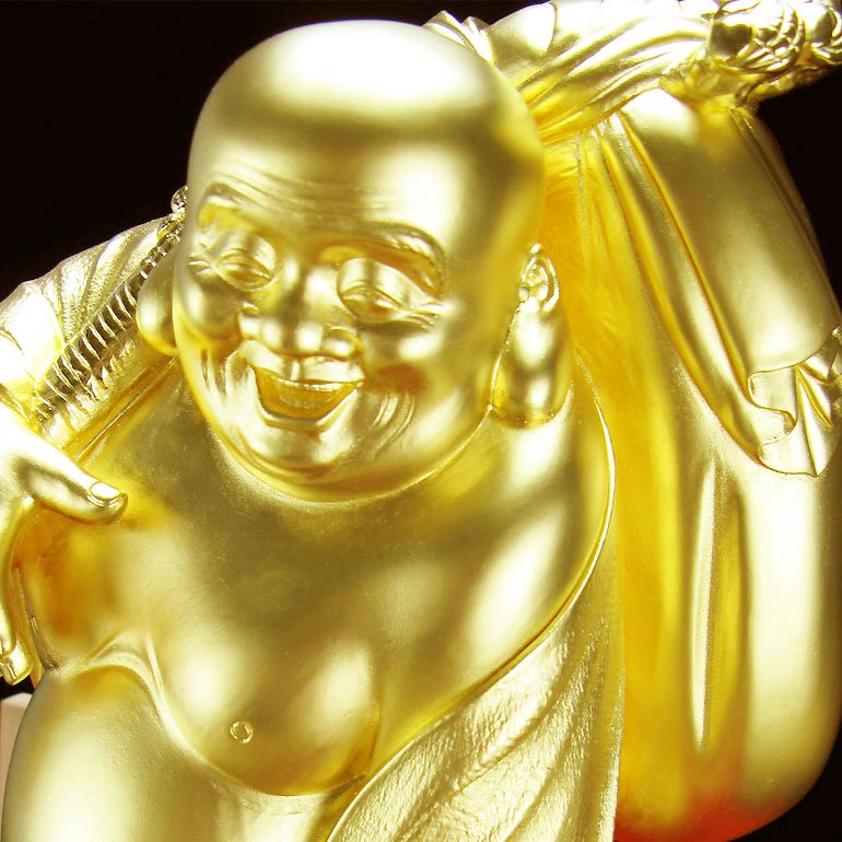 純金製置物 笑福布袋 - HIKARI GALLERY 高級縁起物オンラインショップ