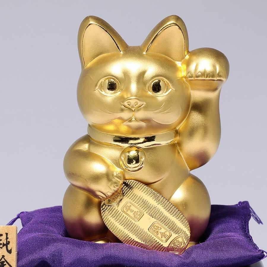 純金製置物 招き猫 Lサイズ - HIKARI GALLERY オーダーメイド・高級縁起物オンラインショップ