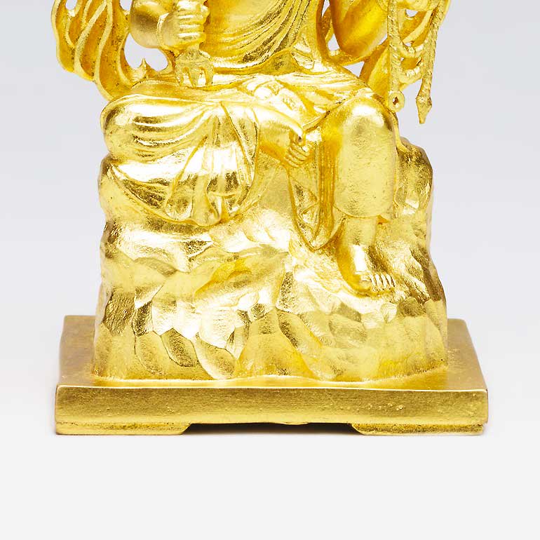 純金製仏像 不動明王 H14.5cm 松久宗琳 - HIKARI GALLERY オーダーメイド・高級縁起物オンラインショップ