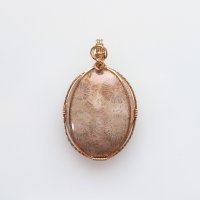 <img class='new_mark_img1' src='https://img.shop-pro.jp/img/new/icons11.gif' style='border:none;display:inline;margin:0px;padding:0px;width:auto;' /> FossilCoral Wire Pendant