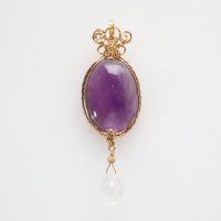 <img class='new_mark_img1' src='https://img.shop-pro.jp/img/new/icons11.gif' style='border:none;display:inline;margin:0px;padding:0px;width:auto;' />Amethyst Wire Pendant
