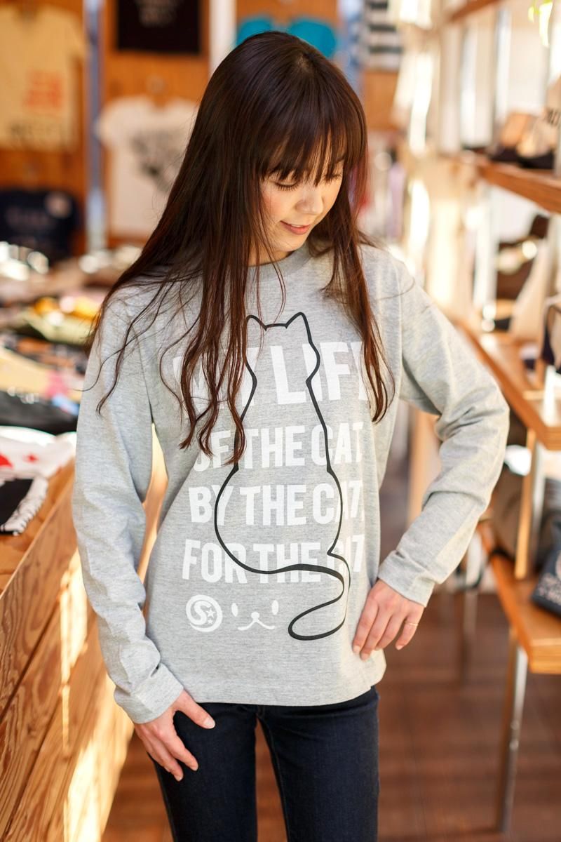 GANNI ガニー 長袖 Tシャツ Light Jersey Cat TV Long Sleeve T