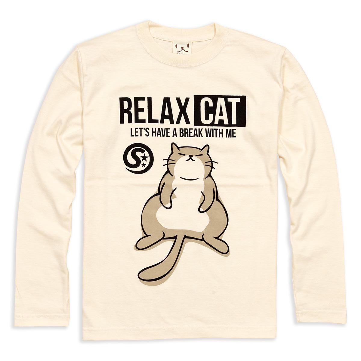 激安！特価品 ロンT Tシャツ 長袖 メンズ CAT RELAX 猫 レディース トップス