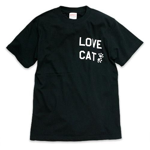 Tシャツ メンズ レディース 半袖 猫 LOVE CAT - PK Ver