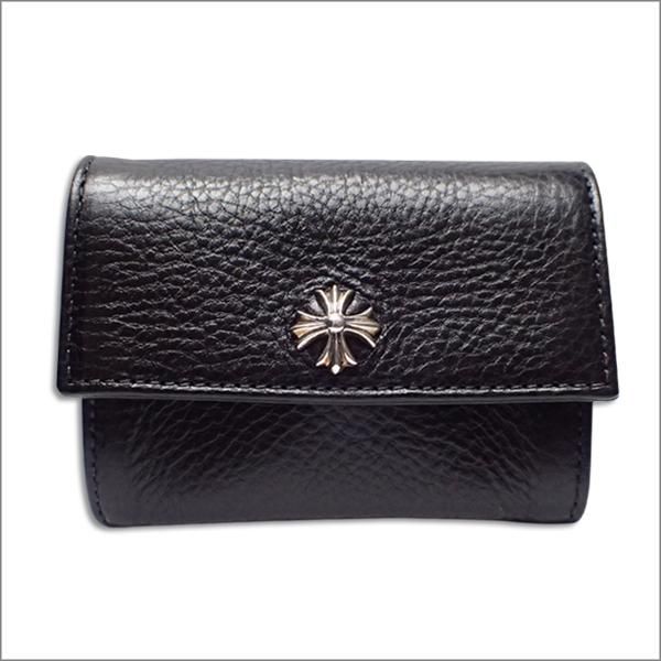 2022年最新春物 CHROME HEARTS クロムハーツ Chrome Hearts TINY WALLET/タイニーウォレット  CHプラスボタンレザー財布 SJ02