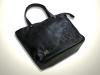 SG-LEATHER Large Zipper Tote Bag w/ Guns Cross Leather Patch w/4Silver Large  Stud