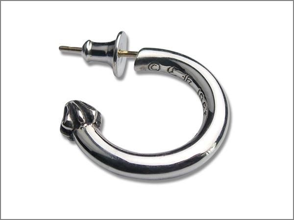 CHROME HEARTS (クロムハーツ) プレーン フープ イヤリング
